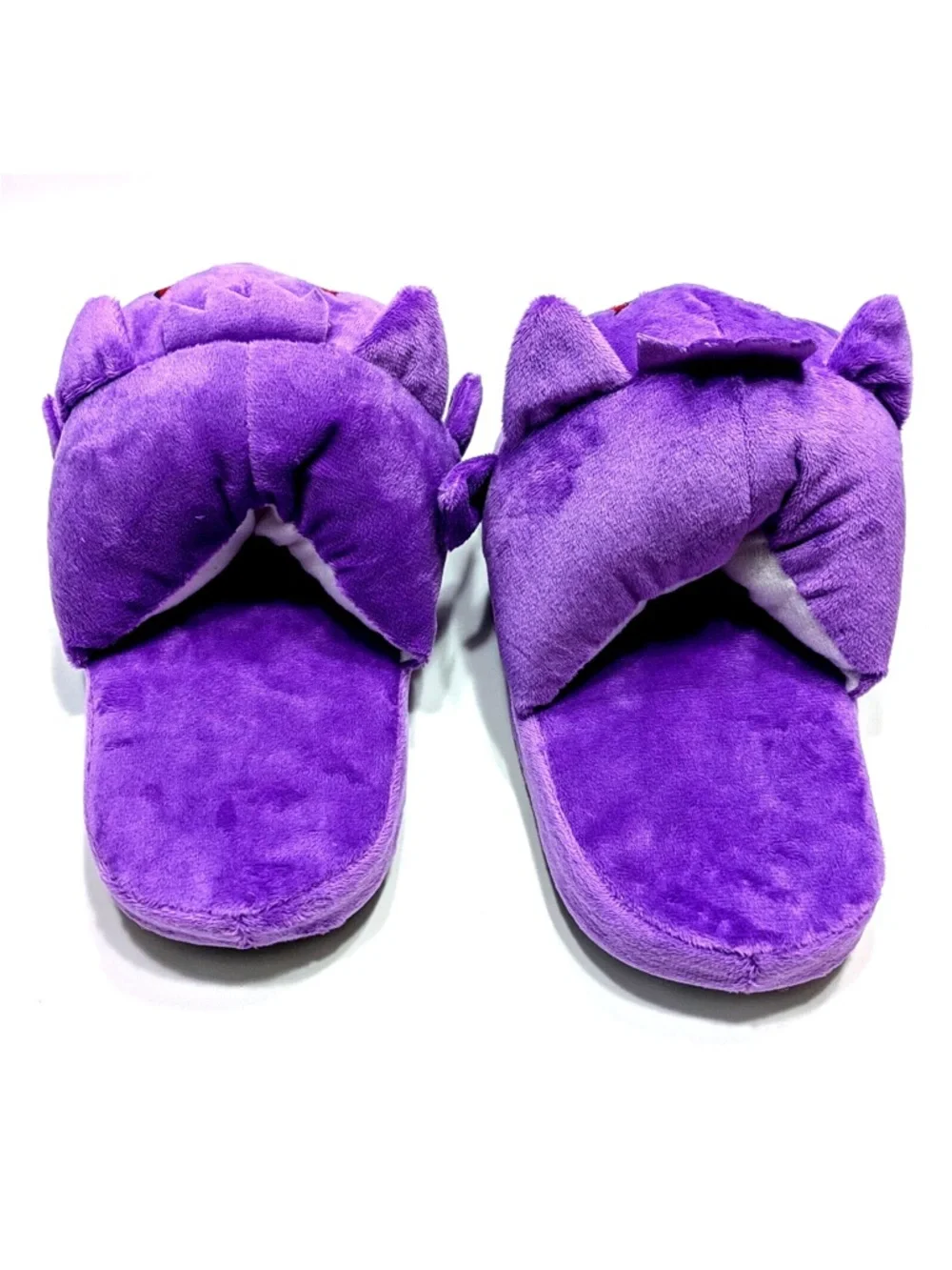 Gengar Plush Slippers - Purple Cozy Child size 3.0-6.0 - Women’s 5.0-8.5 . New